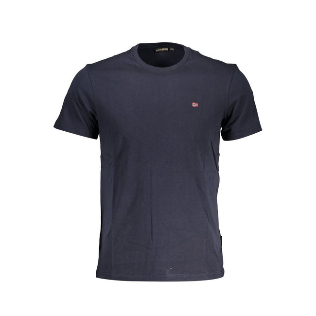 Napapijri Blu Baumwoll-T-Shirt für Herren