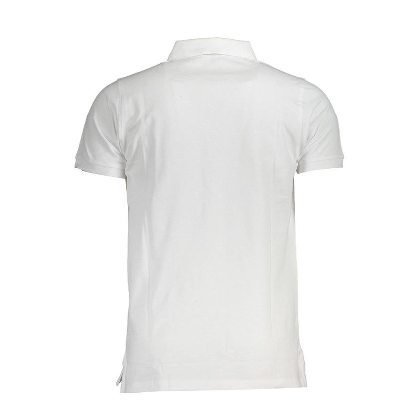 Norway 1963 Bianco Baumwoll-Herrenpoloshirt