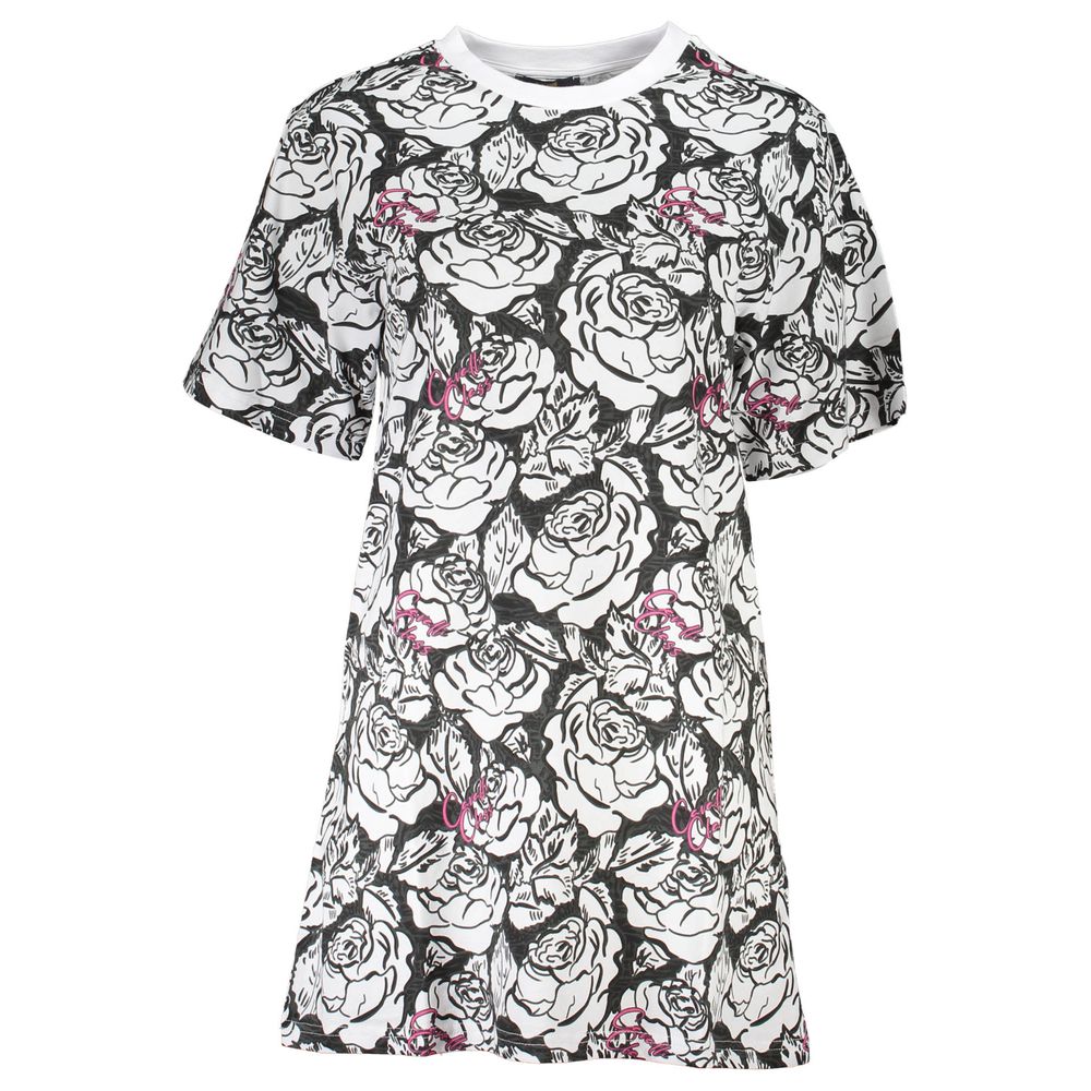 Cavalli Class Baumwollkleid in Weiß