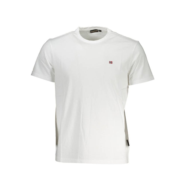 Napapijri Bianco Baumwoll-T-Shirt für Herren
