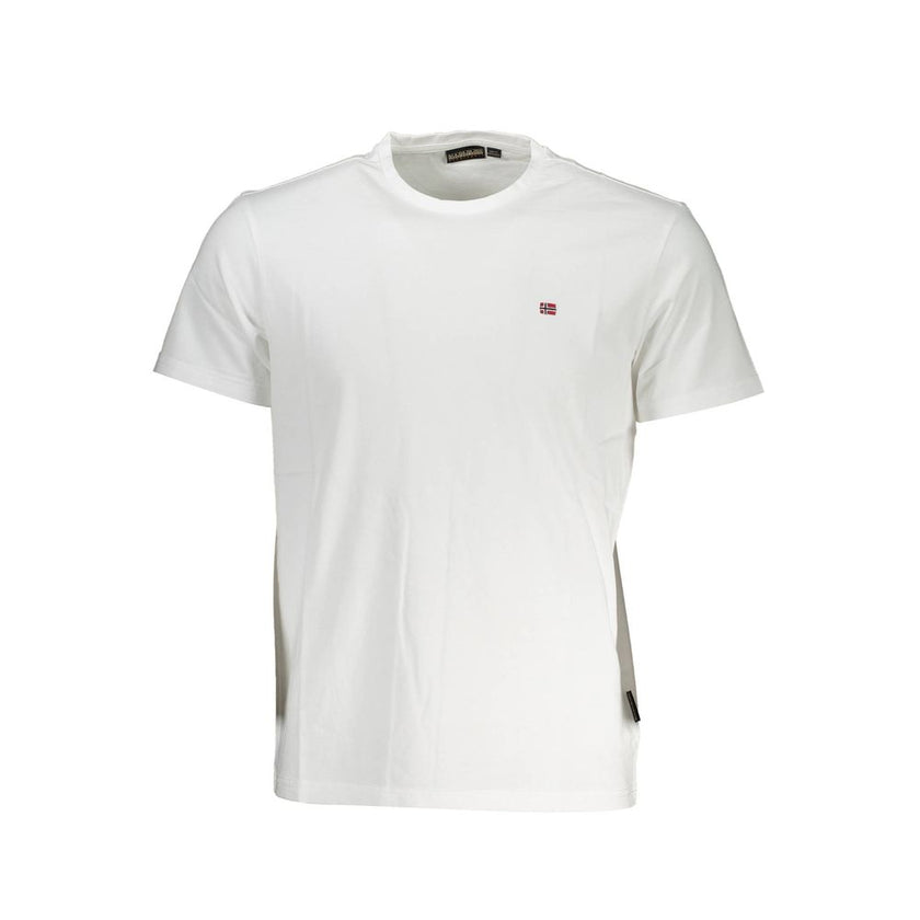 Napapijri Bianco Baumwoll-T-Shirt für Herren