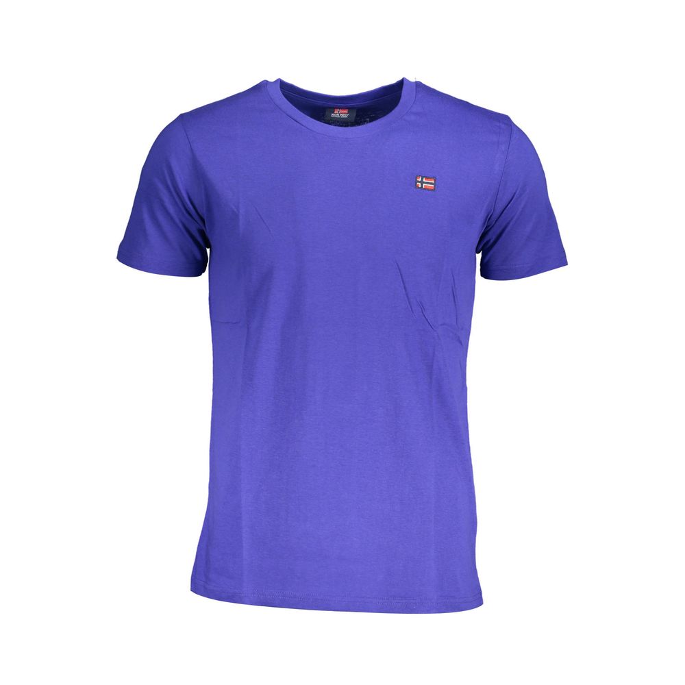 Norway 1963 Blaues Baumwoll-T-Shirt für Herren
