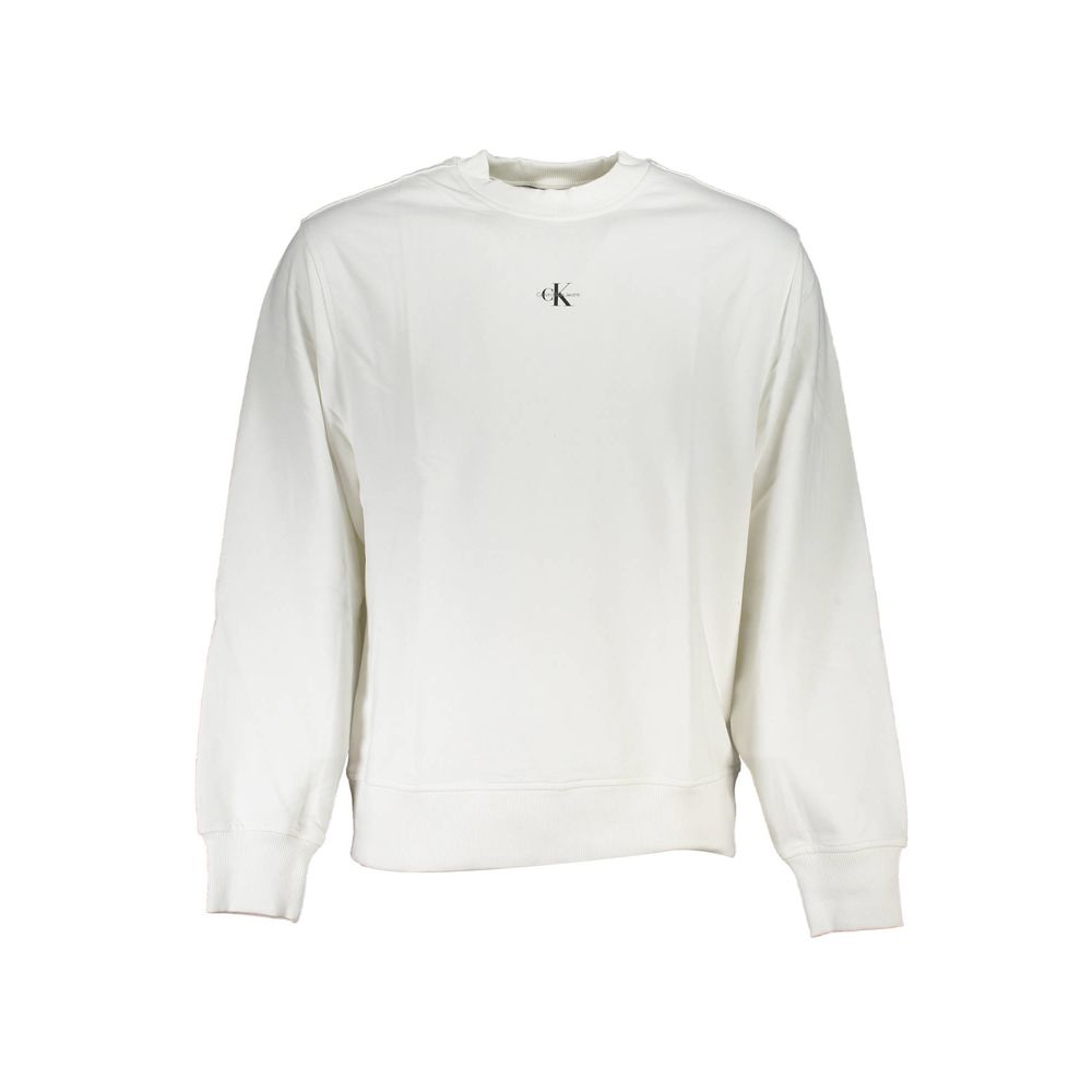 Calvin Klein Men's White Cotton Sweatshirt