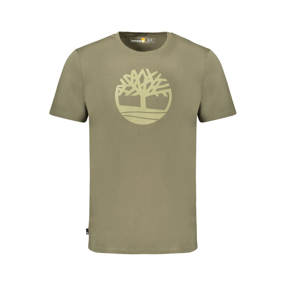 Timberland Green Cotton T-Shirt for Men