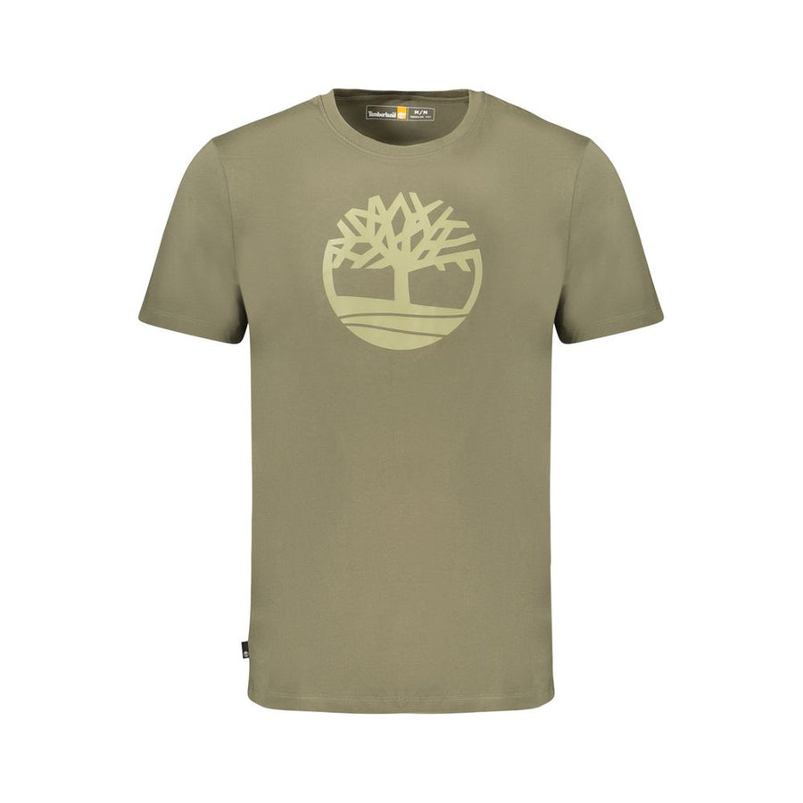 Timberland Green Cotton T-Shirt for Men
