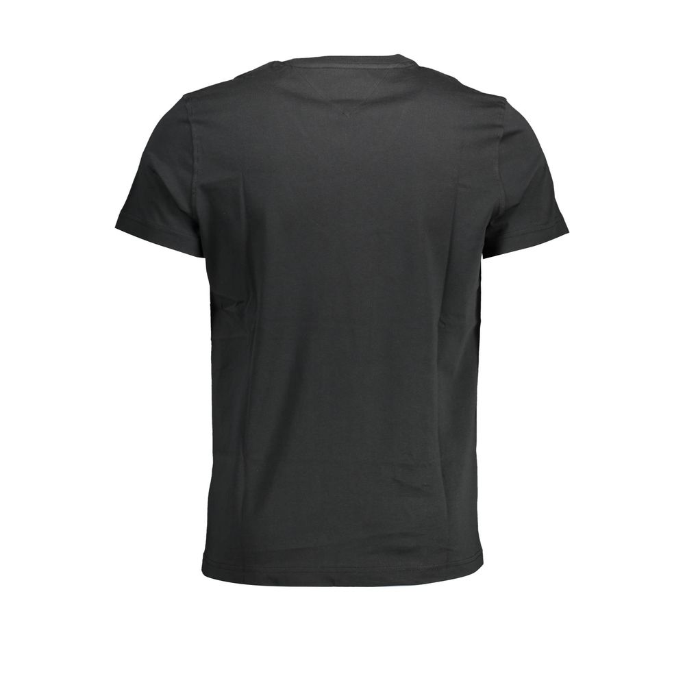 Tommy Hilfiger Schwarzes Herren-T-Shirt aus Bio-Baumwolle