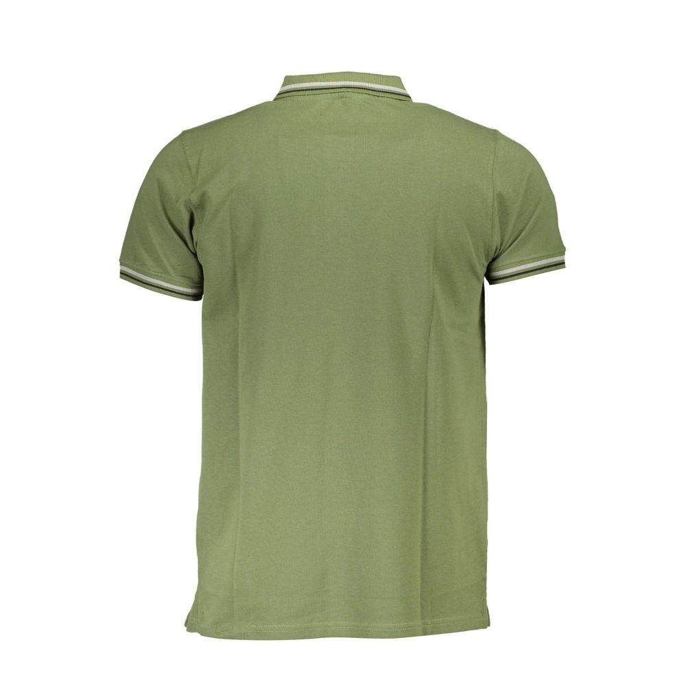 Cavalli Class Green Men's Cotton Polo Shirt