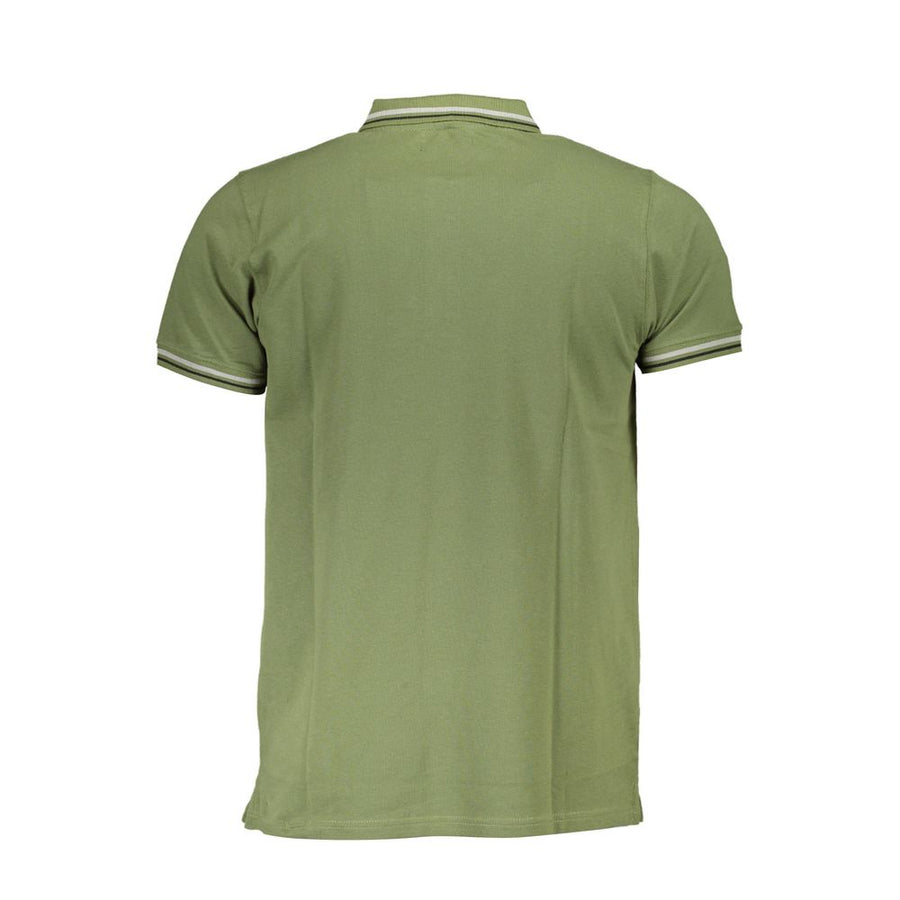 Cavalli Class Green Men's Cotton Polo Shirt