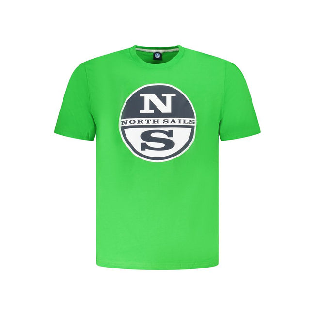 North Sails Herren-T-Shirt aus Verde-Baumwolle