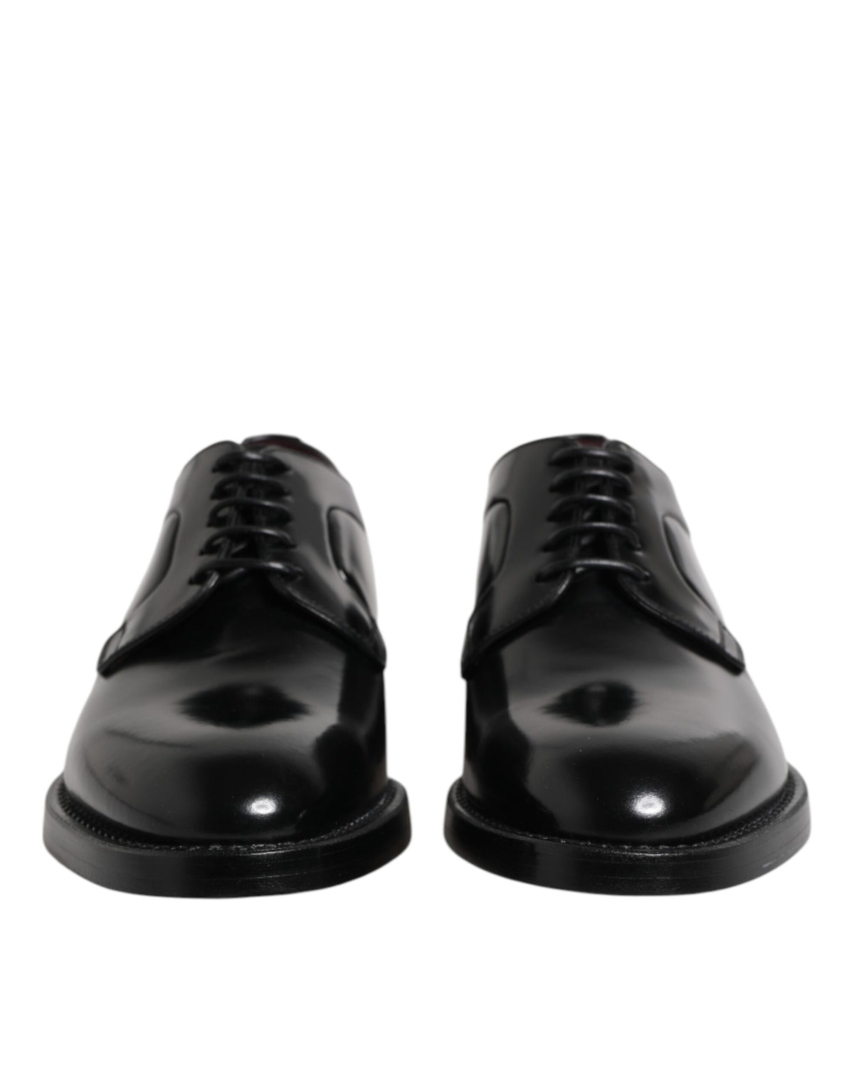 Dolce & Gabbana Black Leather Lace-Up Derby Dress Formal Shoes