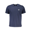 North Sails Blu Baumwoll-T-Shirt für Herren