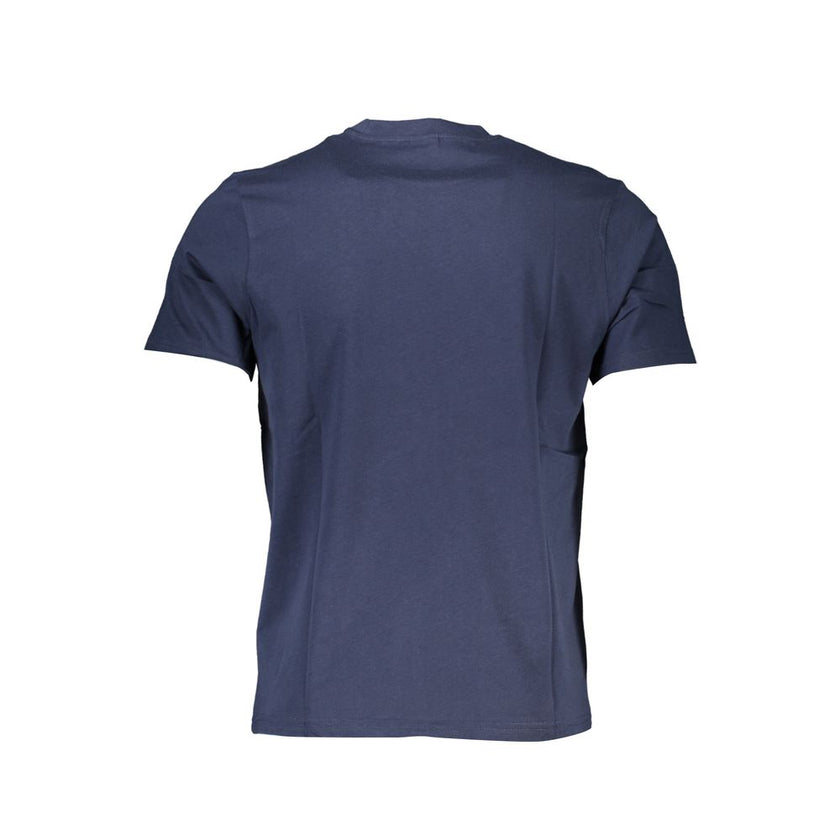 North Sails Blu Baumwoll-T-Shirt für Herren
