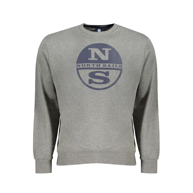 North Sails Grigio Baumwoll-Sweatshirt für Herren