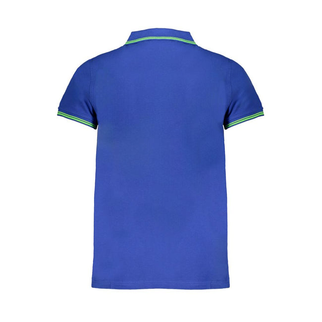 Norway 1963 Blu Cotton Herren Poloshirt