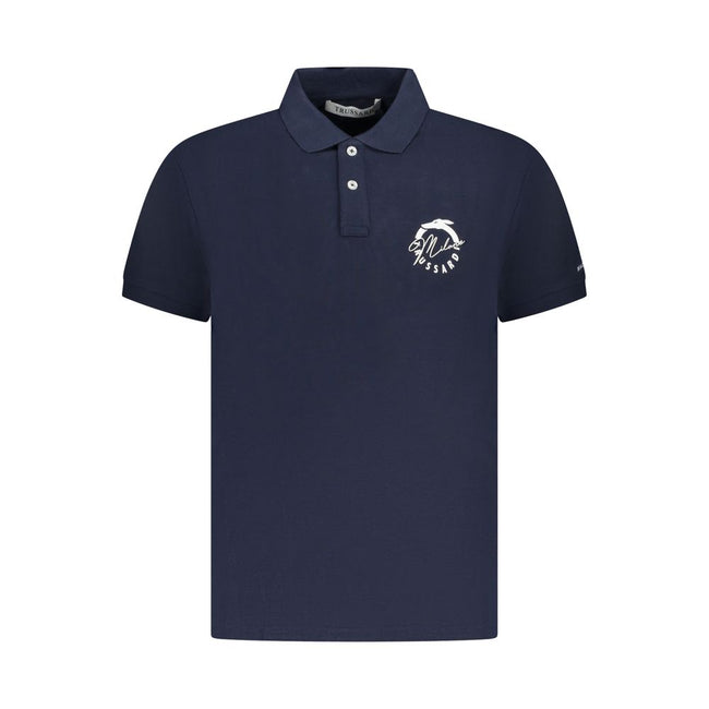 Trussardi Blu Cotton Herren Poloshirt