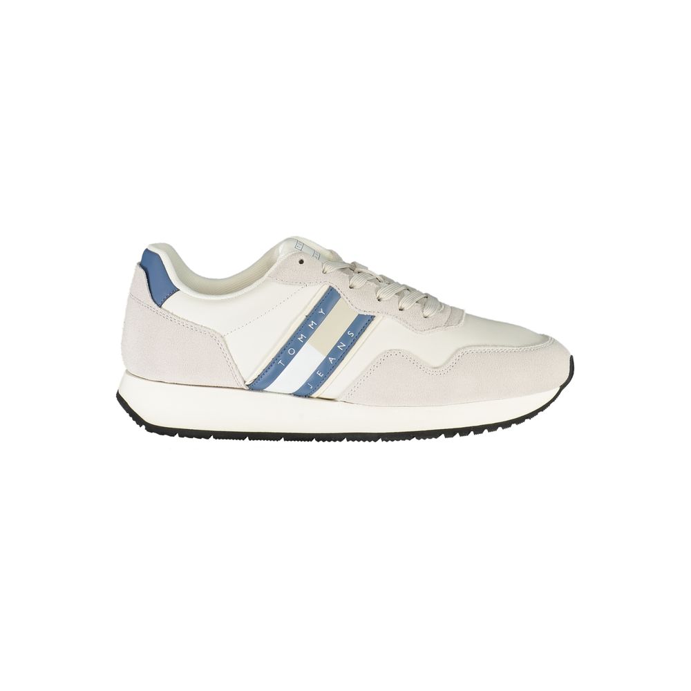 Tommy Hilfiger White Leather Men's Sneaker
