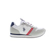 U.S. POLO ASSN. Weiße Herren-Sneaker aus Polyester