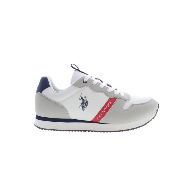U.S. POLO ASSN. Weiße Herren-Sneaker aus Polyester