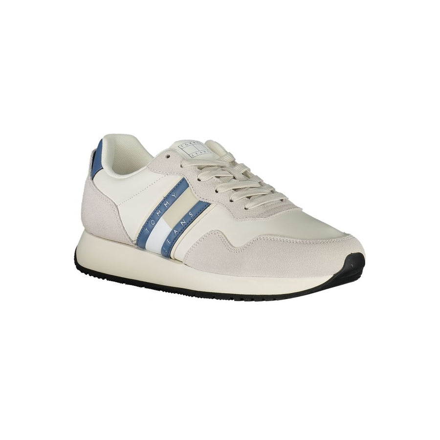 Tommy Hilfiger White Leather Men's Sneaker