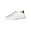 Calvin Klein Schlichte weiße Sneakers mit kontrastierenden Akzenten