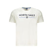 North Sails Bianco Baumwoll-T-Shirt für Herren