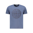 North Sails Blu Baumwoll-T-Shirt für Herren
