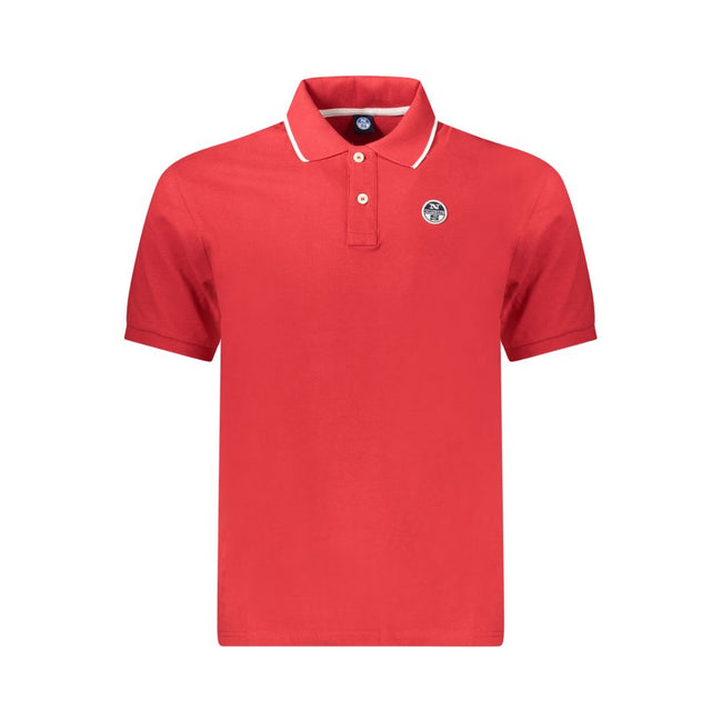 North Sails Rotes Baumwoll-Poloshirt