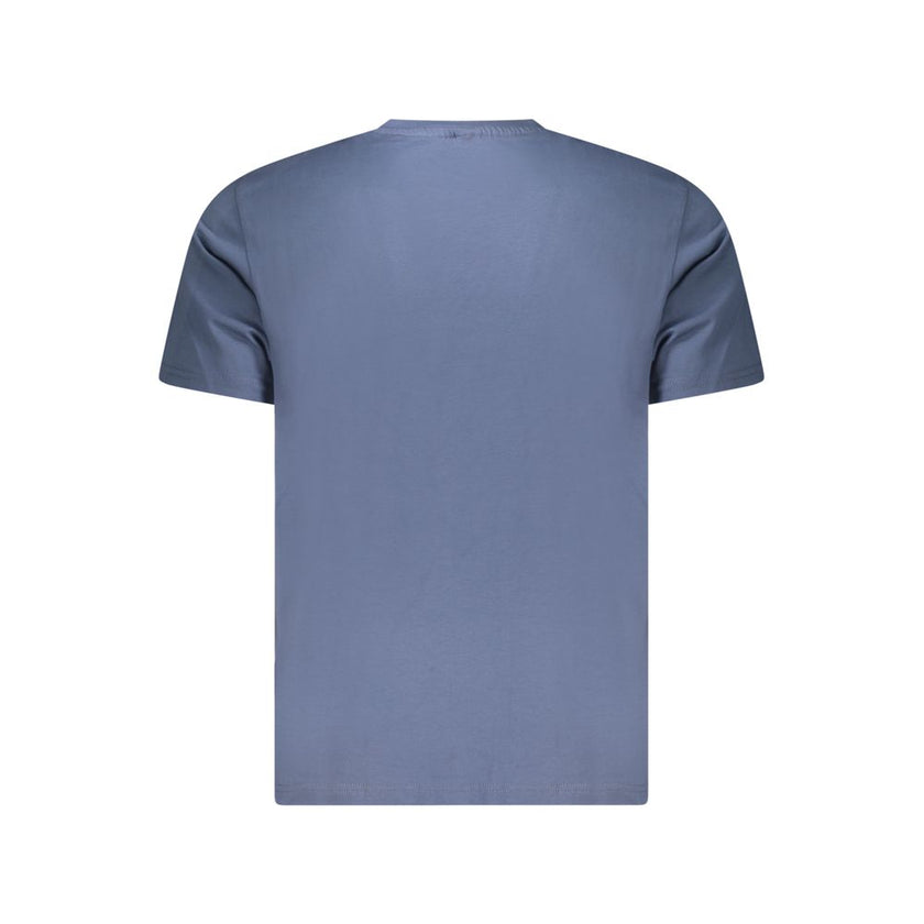 North Sails Blu Baumwoll-T-Shirt für Herren
