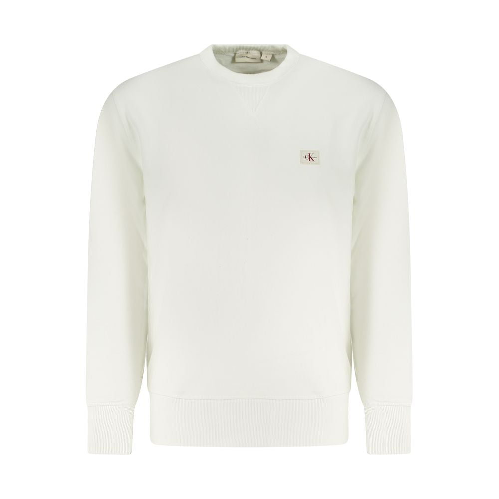 Calvin Klein Men's White Cotton Sweatshirt