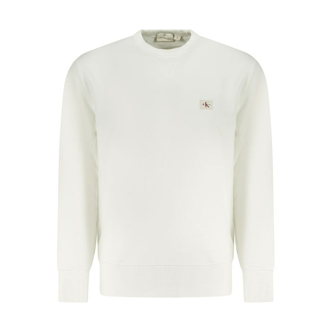 Calvin Klein Weißes Baumwoll-Sweatshirt für Herren