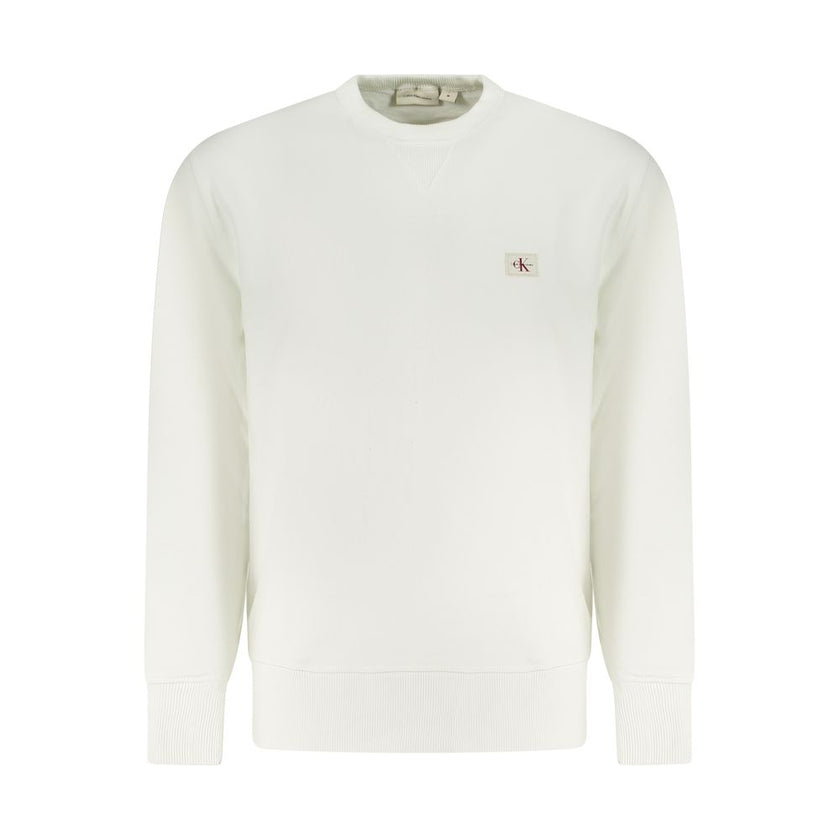 Calvin Klein Weißes Baumwoll-Sweatshirt für Herren