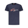 Tommy Hilfiger Blaues Baumwoll-T-Shirt für Herren