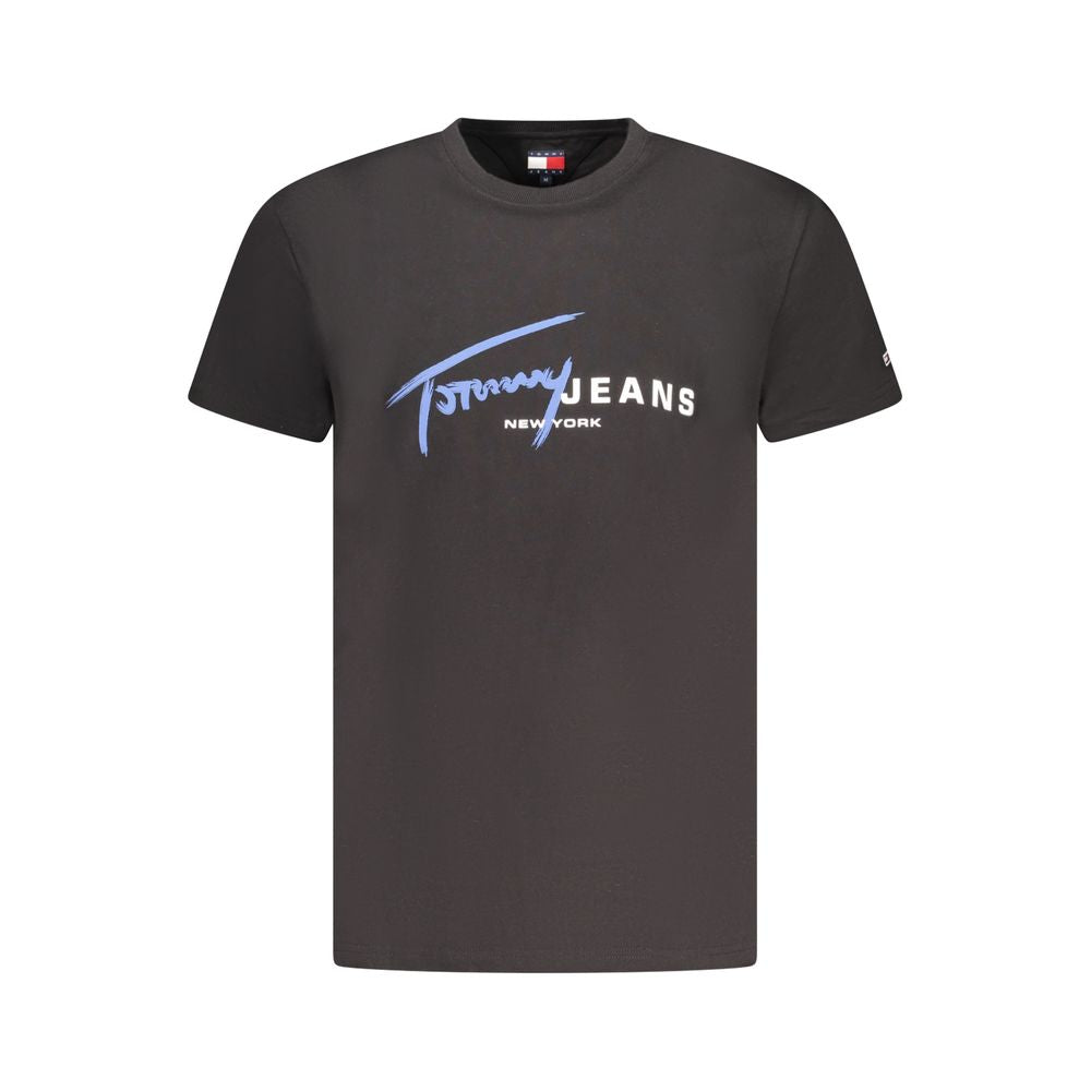 Tommy Hilfiger Men's Black Cotton T-Shirt
