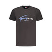 Tommy Hilfiger Schwarzes Baumwoll-T-Shirt für Herren