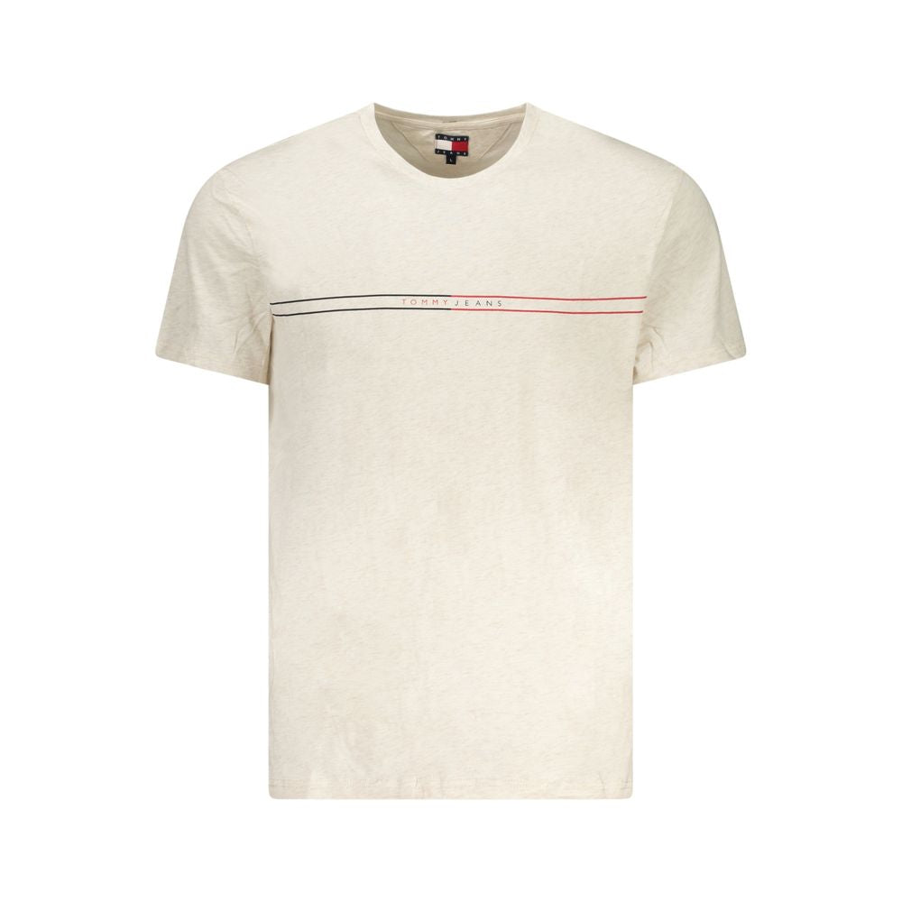 Tommy Hilfiger Men's Beige Cotton T-Shirt