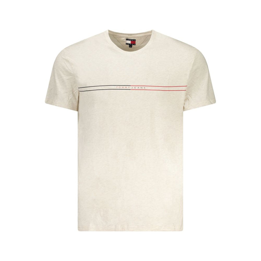 Tommy Hilfiger Men's Beige Cotton T-Shirt