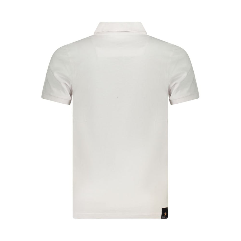 Accademia Militare Weißes Herren-Poloshirt aus Baumwolle