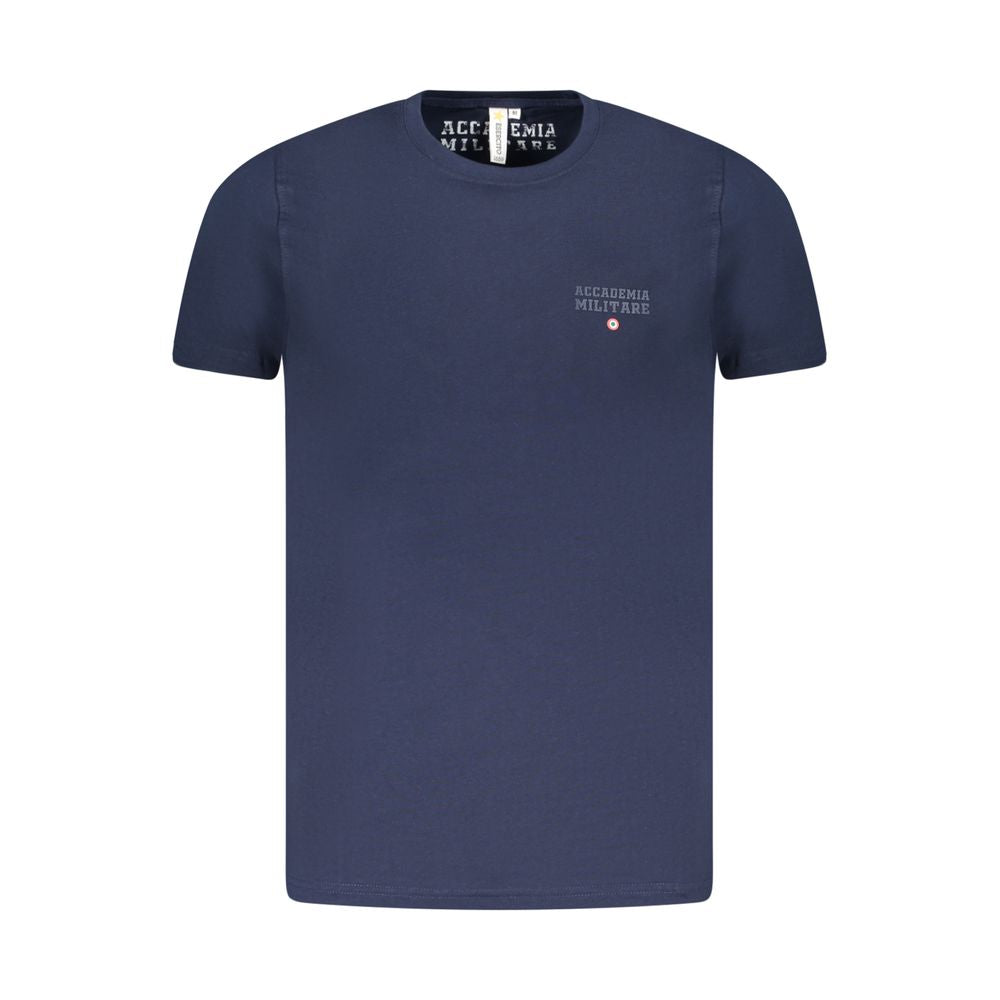 Accademia Militare Blaues Baumwoll-T-Shirt für Herren