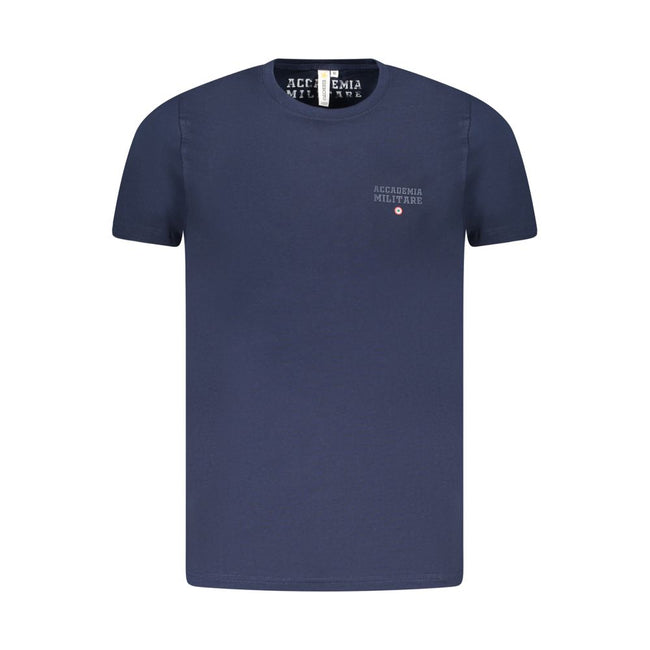Accademia Militare Blaues Baumwoll-T-Shirt für Herren