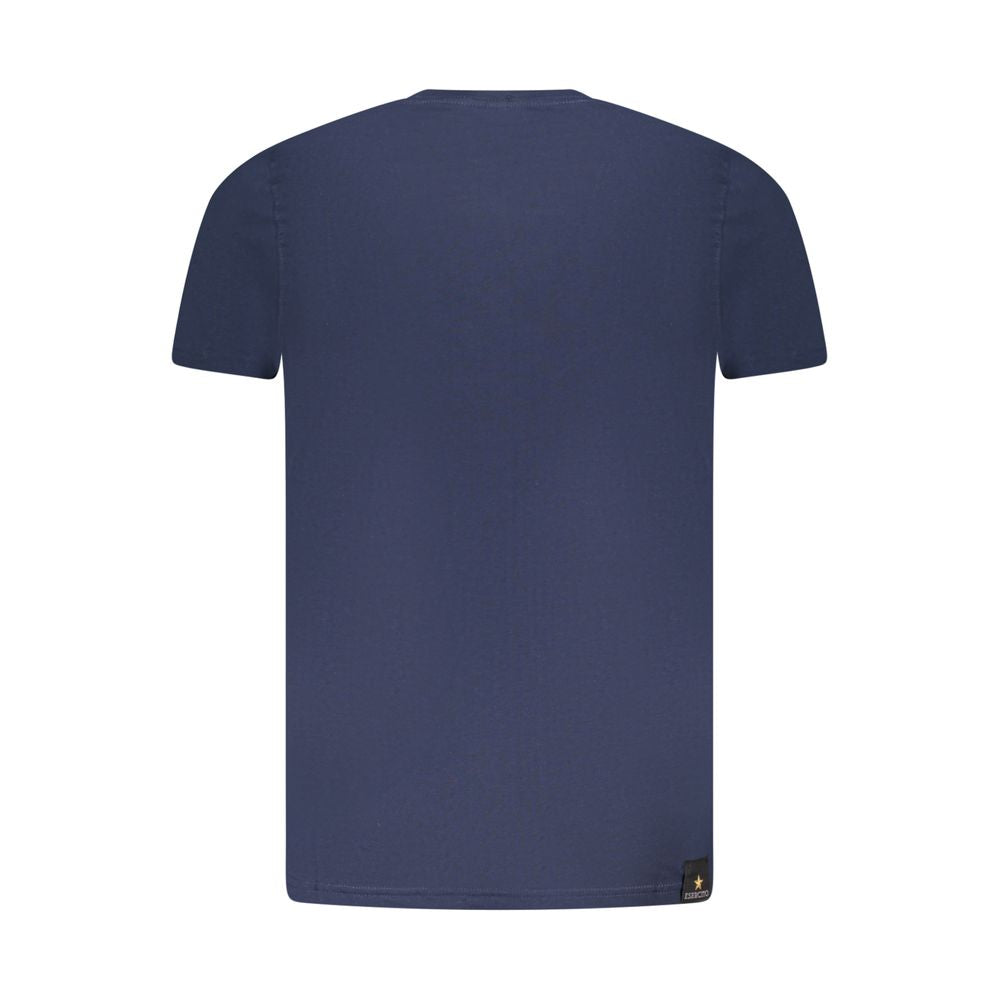 Accademia Militare Blaues Baumwoll-T-Shirt für Herren