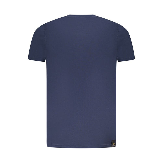 Accademia Militare Blaues Baumwoll-T-Shirt für Herren