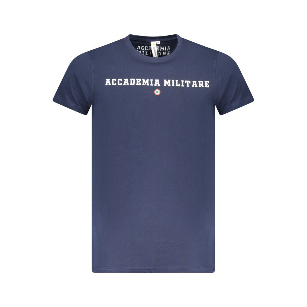 Accademia Militare Blu Baumwoll-T-Shirt für Herren