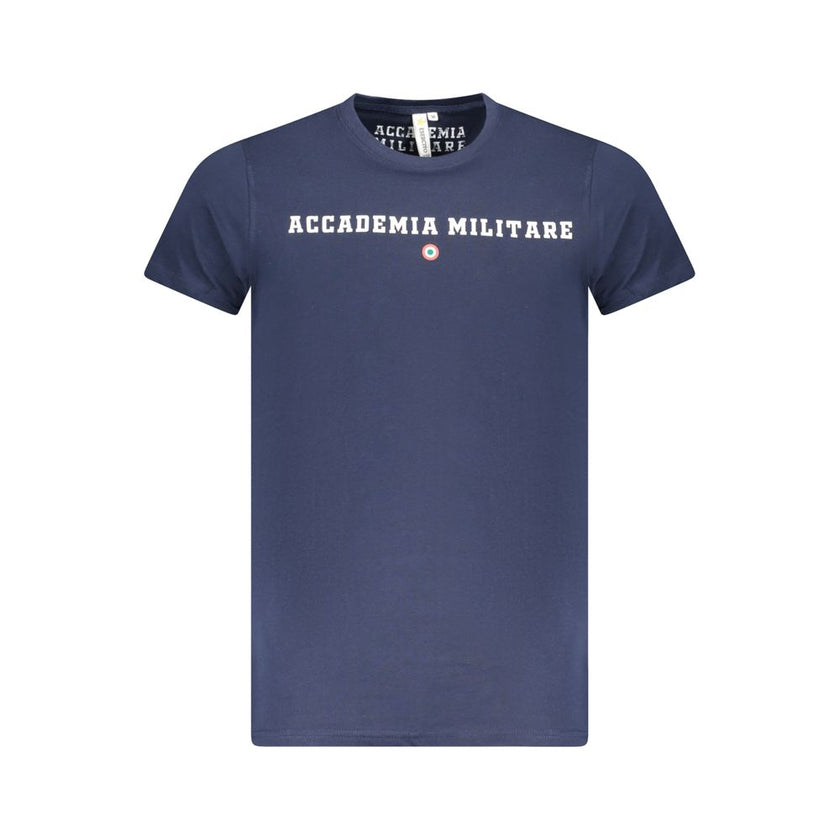 Accademia Militare Blu Baumwoll-T-Shirt für Herren