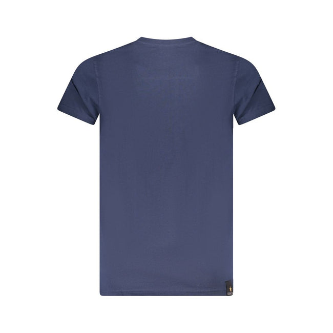 Accademia Militare Blu Baumwoll-T-Shirt für Herren