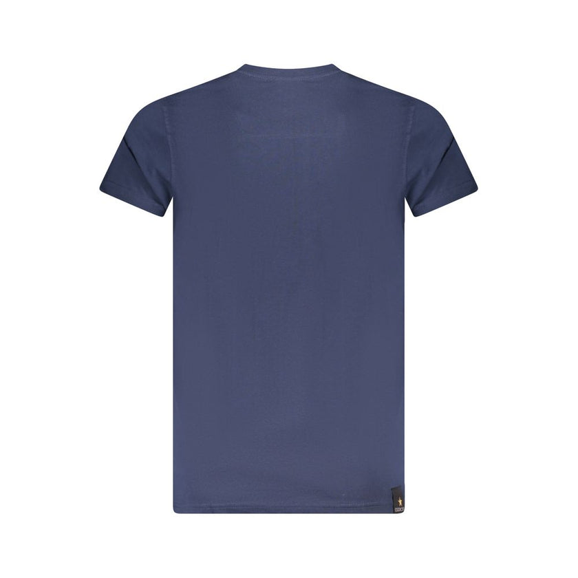 Accademia Militare Blu Baumwoll-T-Shirt für Herren