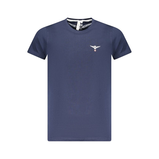 Accademia Militare Blu Baumwoll-T-Shirt für Herren