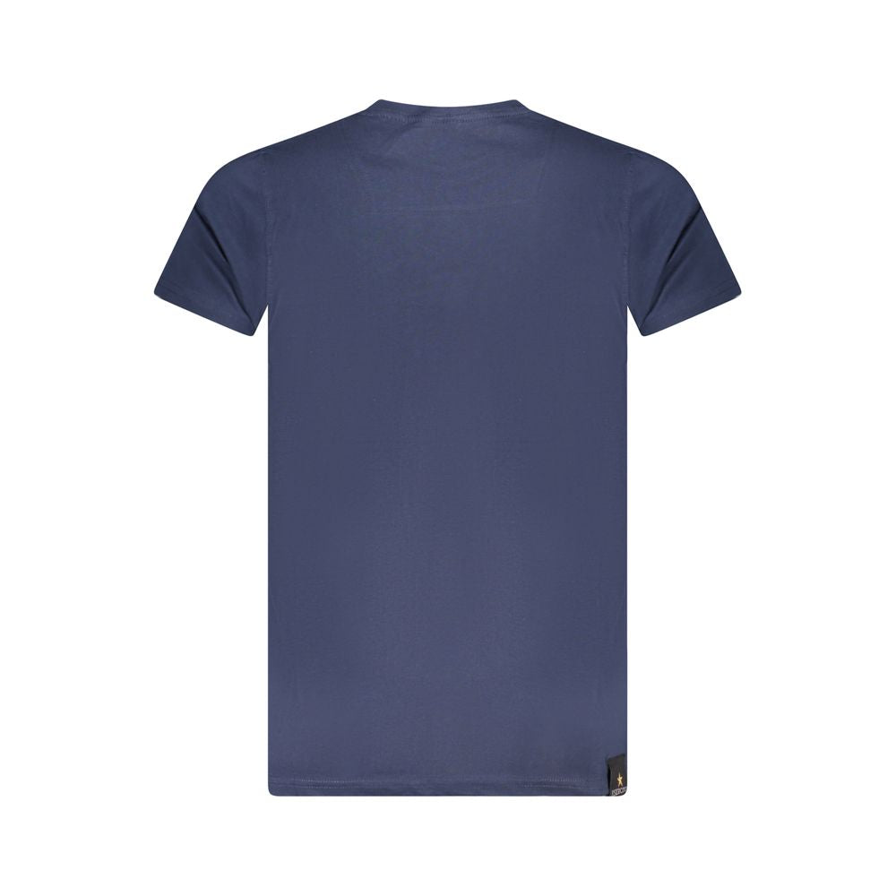 Accademia Militare Blu Baumwoll-T-Shirt für Herren