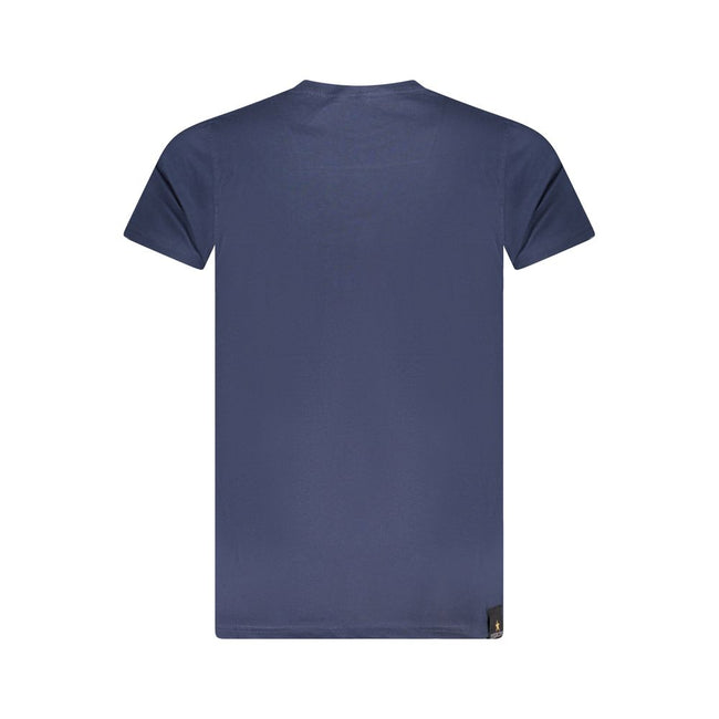 Accademia Militare Blu Baumwoll-T-Shirt für Herren