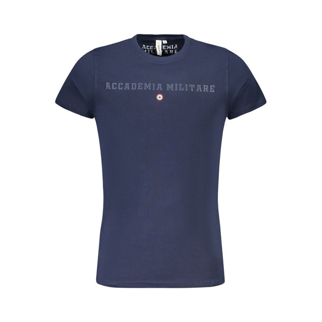 Accademia Militare Blu Baumwoll-T-Shirt für Herren