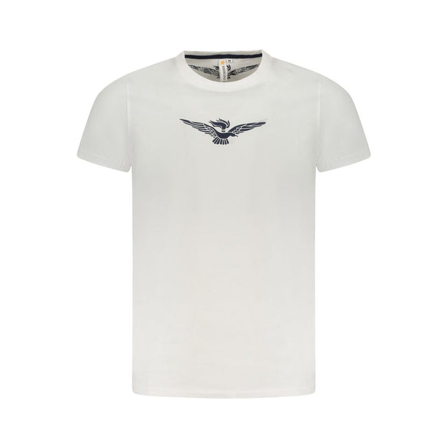 Accademia Militare Weißes Herren-T-Shirt aus Baumwolle